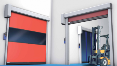 Abbnildung eines Schnelllauftores für dynamischen Staplerverkehr